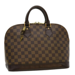 LOUIS VUITTON Damier Ebene Alma Hand Bag