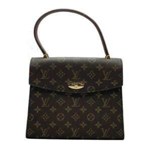 Louis Vuitton Malesherbes Hand Bag Monogram Canvas Brown