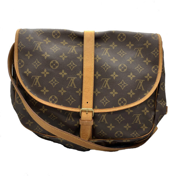 Louis Vuitton Saumur GM Shoulder Bag Monogram Canvas Brown  Unisex LV