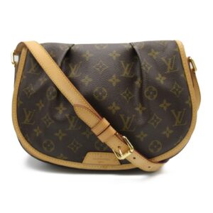 Louis Vuitton Menilmontant PM Shoulder Bag Monogram Canvas Brown  LV