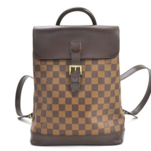 Louis Vuitton Damier Ebene Soho Backpack Brown