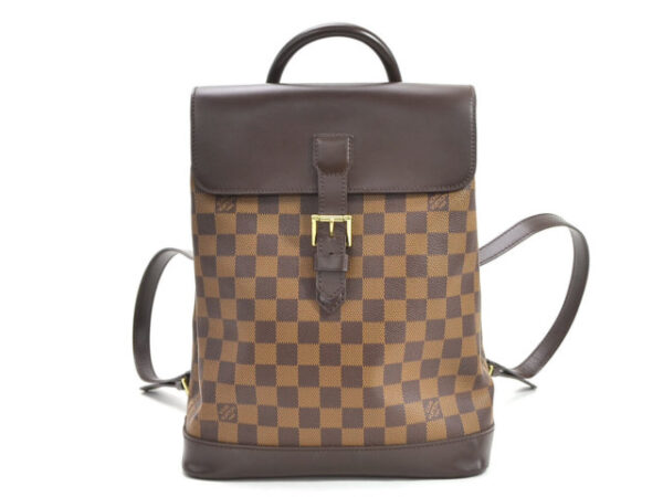 Louis Vuitton Damier Ebene Soho Backpack Brown